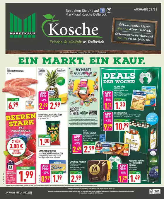 Marktkauf Katalog | Tolle Rabatte auf ausgewählte Produkte | 2026-07-13T00:00:00.000Z - 2026-07-18T00:00:00.000Z