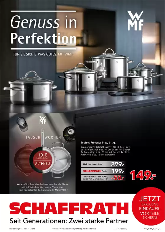 Schaffrath Katalog in Alt Mölln | Schaffrath WMF Hersteller Online | 2026-07-17T00:00:00.000Z - 2026-07-31T00:00:00.000Z