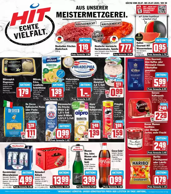 Hit Markt Prospekt | Angebote für Schnäppchenjäger | 2026-07-21T00:00:00.000Z - 2026-07-25T00:00:00.000Z