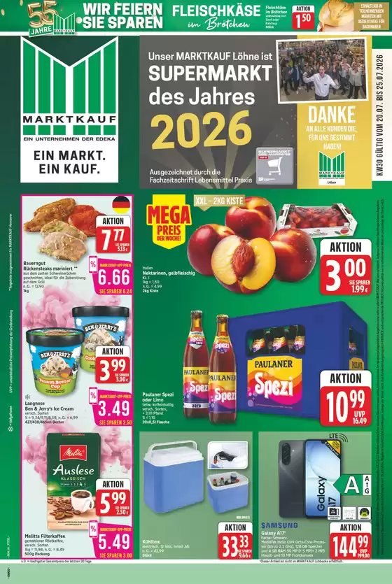 Marktkauf Prospekt | Aktueller Prospekt | 2026-07-20T00:00:00.000Z - 2026-07-25T00:00:00.000Z