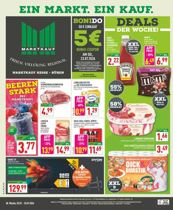 Marktkauf Katalog | Aktuelle Deals und Angebote | 2026-07-20T00:00:00.000Z - 2026-07-25T00:00:00.000Z