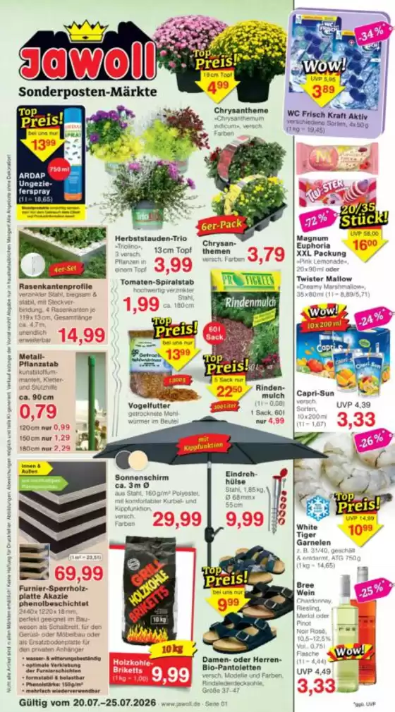 Jawoll Katalog | Jawoll flugblatt | 2026-07-20T00:00:00.000Z - 2026-07-25T00:00:00.000Z