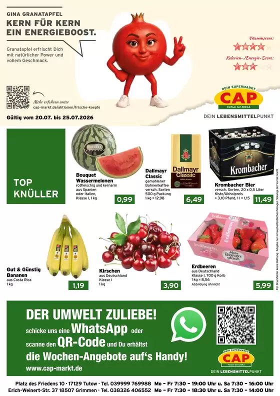 CAP Markt Prospekt | Unsere besten Deals für Sie | 2026-07-20T00:00:00.000Z - 2026-07-25T00:00:00.000Z