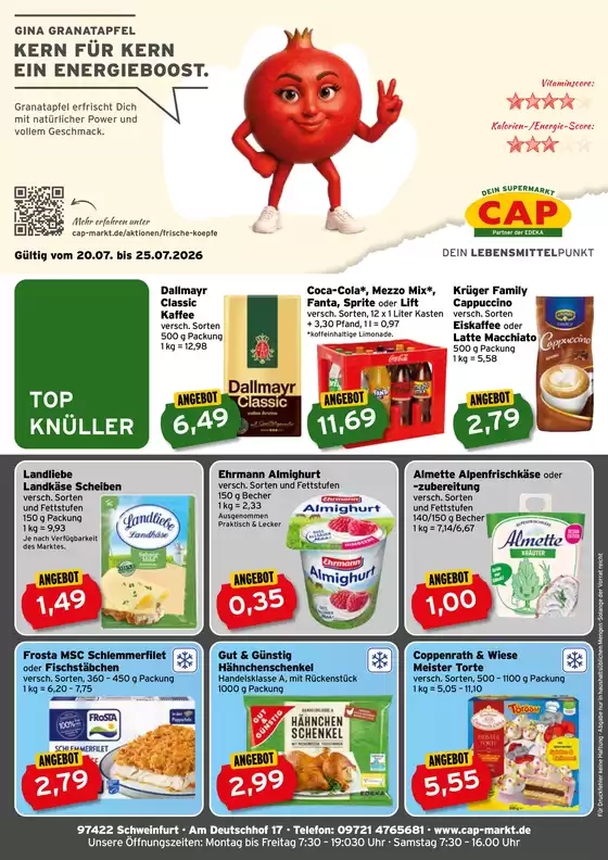 CAP Markt Katalog | Tolle Rabatte auf ausgewählte Produkte | 2026-07-20T00:00:00.000Z - 2026-07-25T00:00:00.000Z