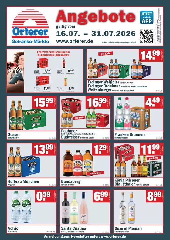 Fränky Getränke Katalog | Irrtum vorbehalten! Solange Vorrat reicht! | 2026-07-21T00:00:00.000Z - 2026-07-31T00:00:00.000Z