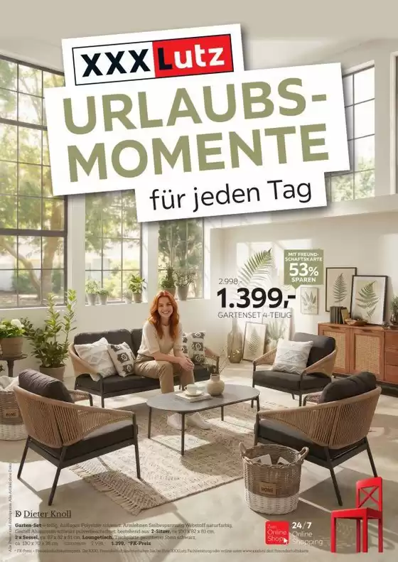 XXXLutz Katalog | Urlaubsmomente | 2026-07-22T00:00:00.000Z - 2026-08-01T00:00:00.000Z