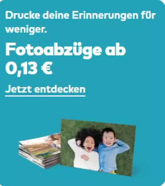 Snapfish Katalog | Fotoabzüge ab 0,13 € | 2026-07-22T00:00:00.000Z - 2026-07-30T00:00:00.000Z