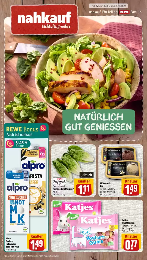 nahkauf Katalog | Neue Angebote zum Entdecken | 2026-07-23T00:00:00.000Z - 2026-08-06T00:00:00.000Z