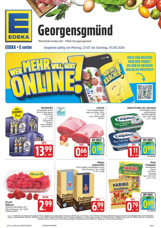 EDEKA Prospekt in Georgensgmünd | NativeX EDEKA Nordbayern KW31 | 2026-07-26T00:00:00.000Z - 2026-08-01T00:00:00.000Z