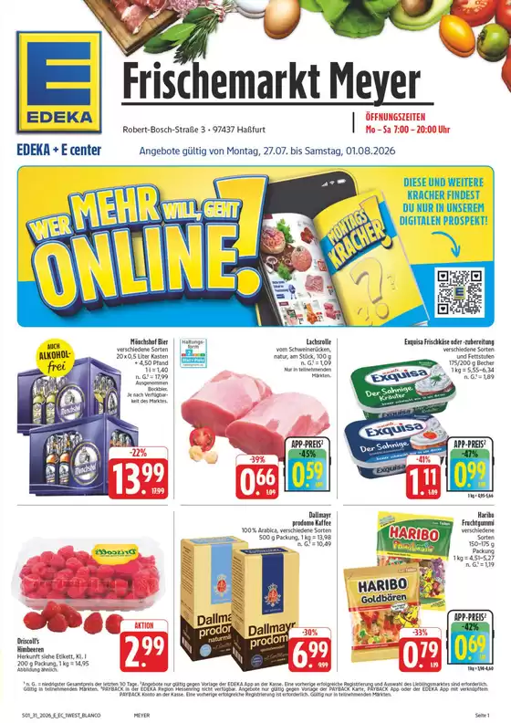 EDEKA Prospekt in Haßfurt | NativeX EDEKA Nordbayern KW31 | 2026-07-26T00:00:00.000Z - 2026-08-01T00:00:00.000Z