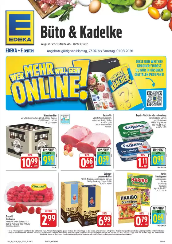EDEKA Prospekt in Greiz | NativeX EDEKA Nordbayern KW31 | 2026-07-26T00:00:00.000Z - 2026-08-01T00:00:00.000Z