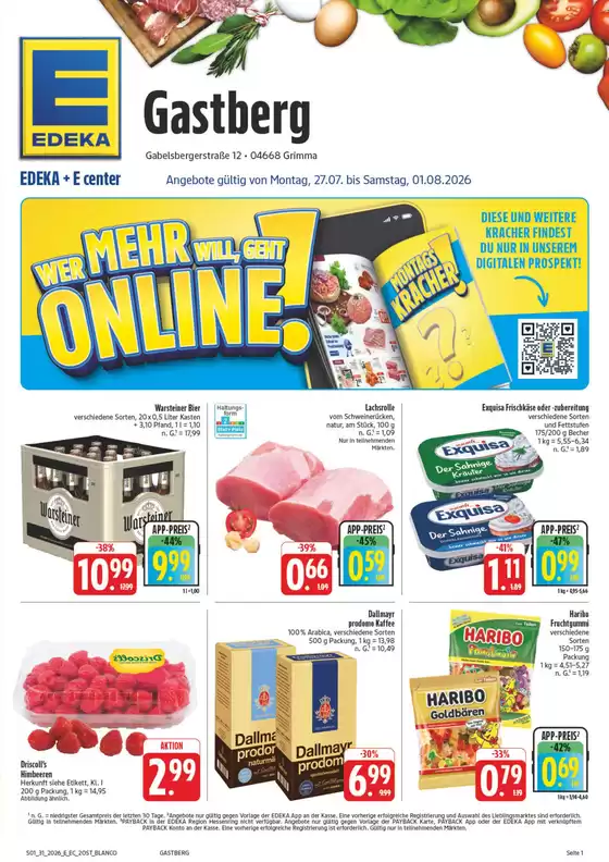 EDEKA Prospekt in Grimma | NativeX EDEKA Nordbayern KW31 | 2026-07-26T00:00:00.000Z - 2026-08-01T00:00:00.000Z