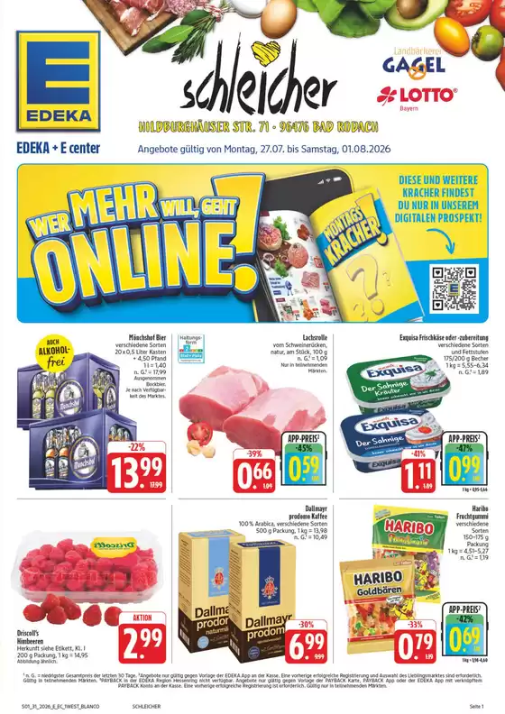 EDEKA Prospekt in Bad Rodach | NativeX EDEKA Nordbayern KW31 | 2026-07-26T00:00:00.000Z - 2026-08-01T00:00:00.000Z