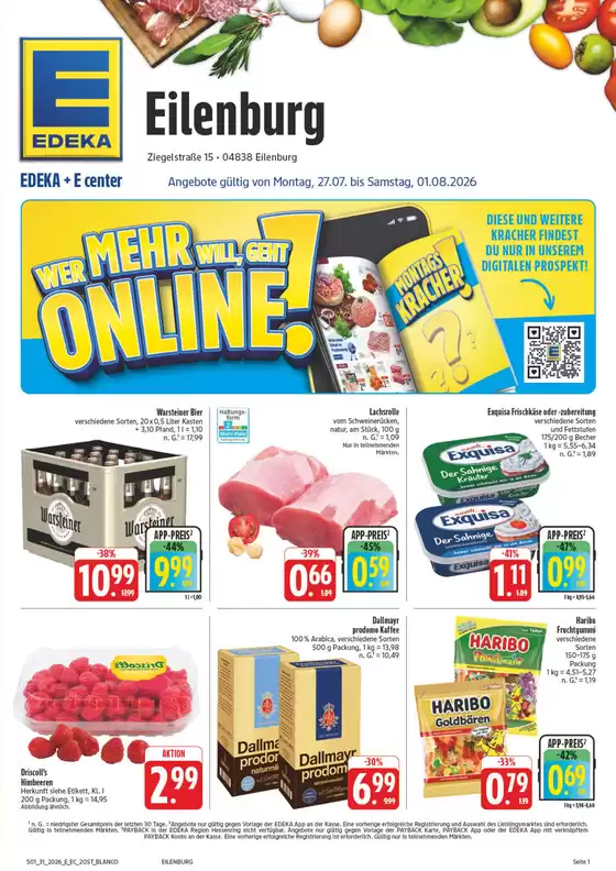 EDEKA Prospekt in Eilenburg | NativeX EDEKA Nordbayern KW31 | 2026-07-26T00:00:00.000Z - 2026-08-01T00:00:00.000Z