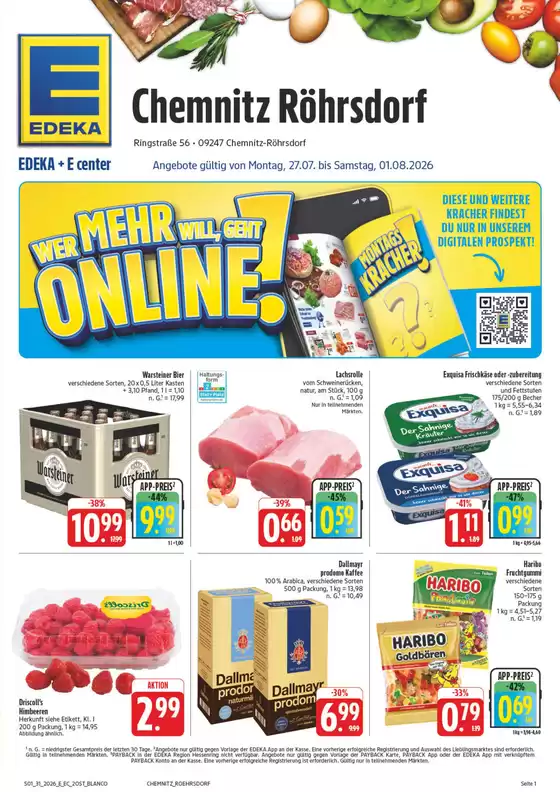 EDEKA Prospekt in Chemnitz | NativeX EDEKA Nordbayern KW31 | 2026-07-26T00:00:00.000Z - 2026-08-01T00:00:00.000Z