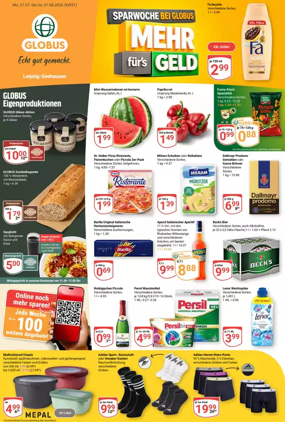 Globus Katalog | Kommende Angebote Leipzig | 2026-07-27T00:00:00.000Z - 2026-08-01T00:00:00.000Z