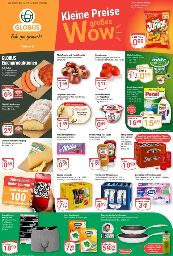 Globus Katalog | Aktuelle Angebote Tönisvorst | 2026-07-20T00:00:00.000Z - 2026-07-25T00:00:00.000Z