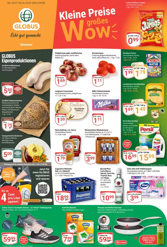 Globus Katalog in Altlay | Aktuelle Angebote Simmern | 2026-07-20T00:00:00.000Z - 2026-07-25T00:00:00.000Z