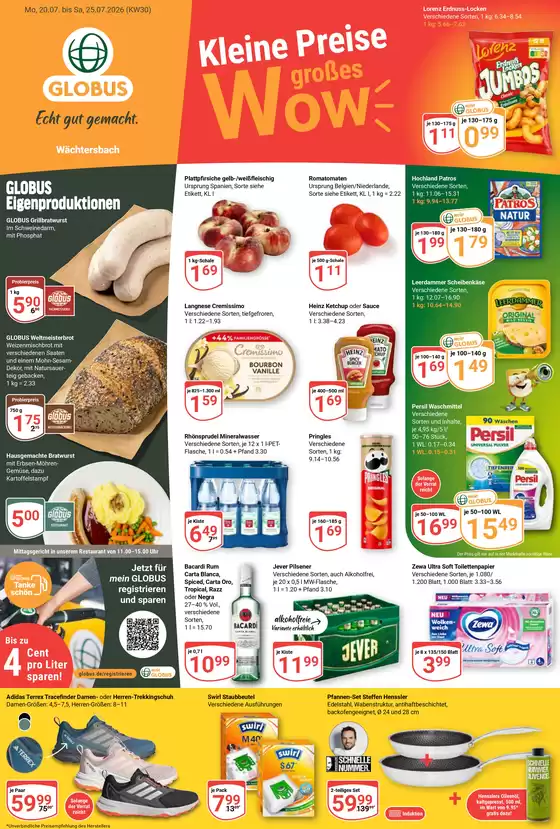 Globus Katalog | Aktuelle Angebote Wächtersbach | 2026-07-20T00:00:00.000Z - 2026-07-25T00:00:00.000Z