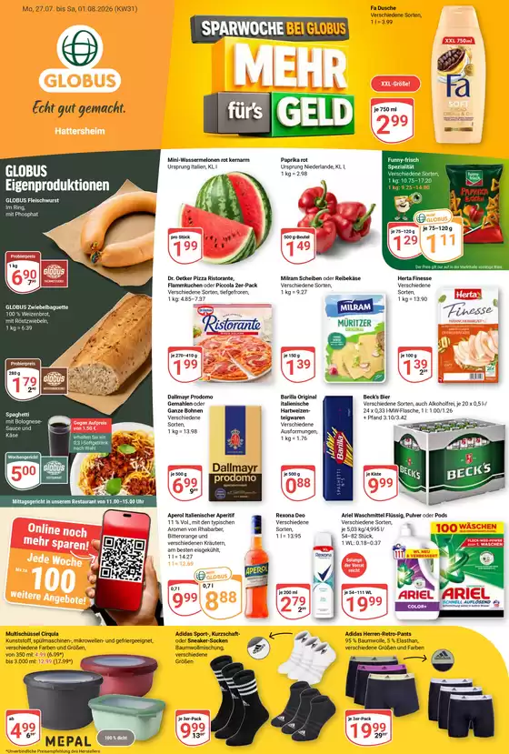 Globus Katalog | Kommende Angebote Hattersheim | 2026-07-27T00:00:00.000Z - 2026-08-01T00:00:00.000Z