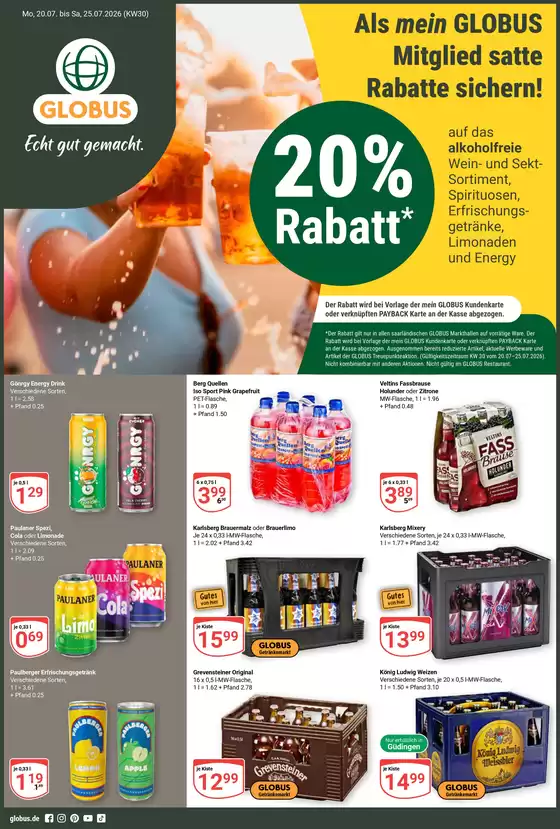 Globus Katalog | Aktuelle Angebote Dudweiler | 2026-07-20T00:00:00.000Z - 2026-07-25T00:00:00.000Z