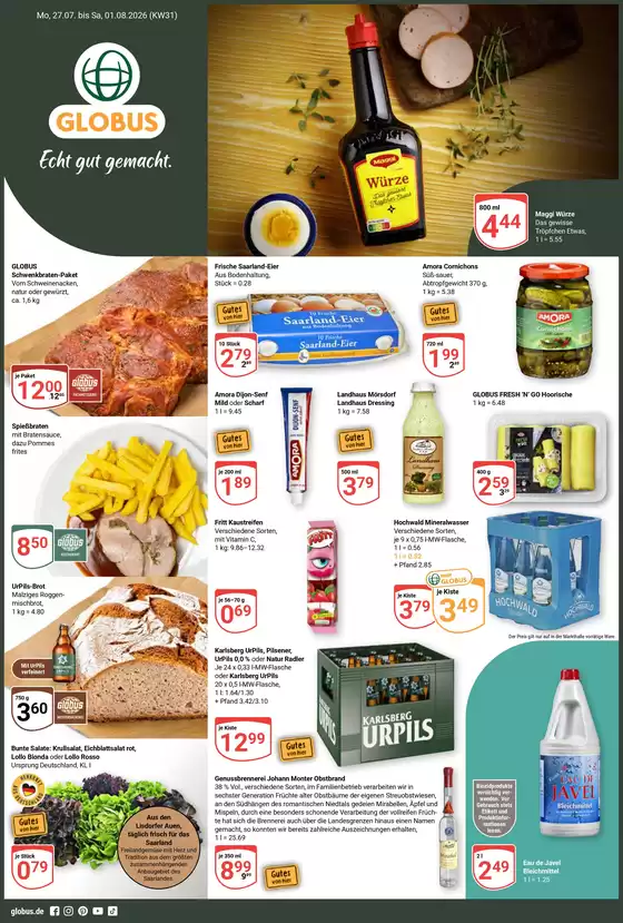 Globus Katalog | Kommende Angebote Dudweiler | 2026-07-27T00:00:00.000Z - 2026-08-01T00:00:00.000Z