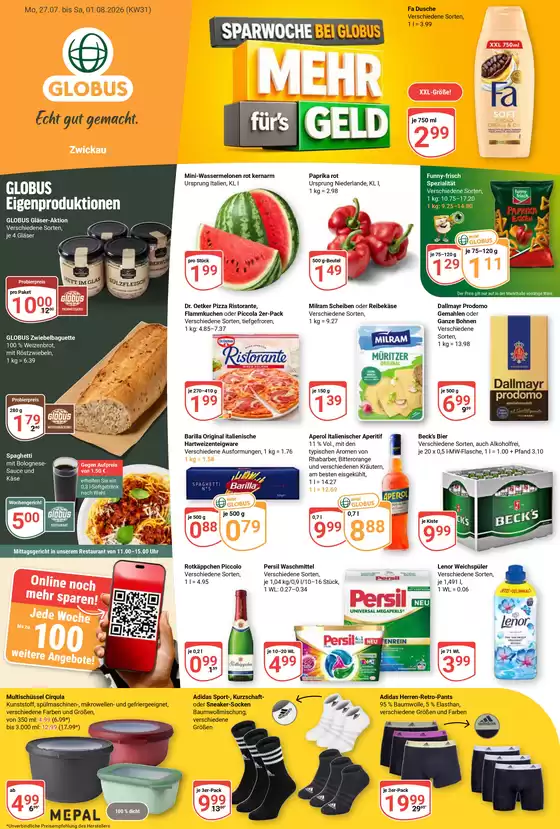 Globus Katalog | Kommende Angebote Zwickau | 2026-07-27T00:00:00.000Z - 2026-08-01T00:00:00.000Z