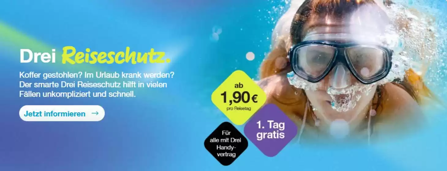 Huber Shop Katalog | Drei Reiseschutz | 2026-07-24T00:00:00.000Z - 2026-07-31T00:00:00.000Z