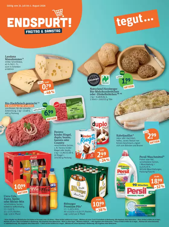 tegut Katalog | Angebote der Woche! tegut | 2026-07-31T00:00:00.000Z - 2026-08-01T00:00:00.000Z