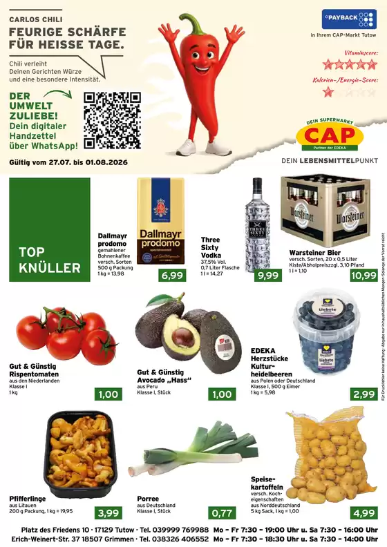 CAP Markt Katalog | Unsere besten Deals für Sie | 2026-07-27T00:00:00.000Z - 2026-08-01T00:00:00.000Z