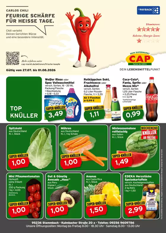 CAP Markt Katalog | Top-Angebote für Sparfüchse | 2026-07-27T00:00:00.000Z - 2026-08-01T00:00:00.000Z