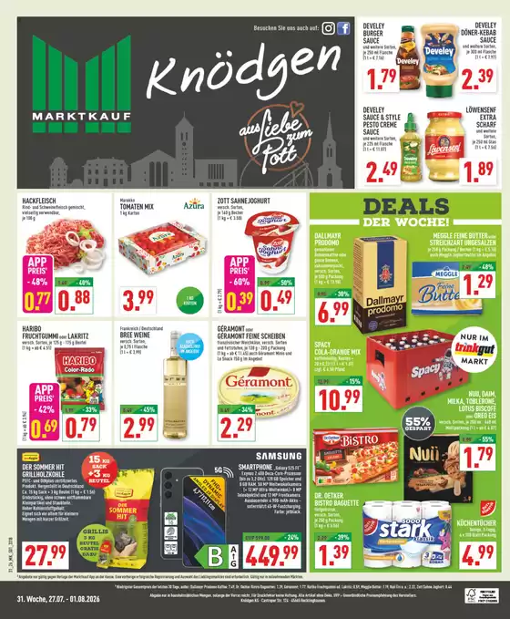 Marktkauf Katalog | Attraktive Angebote entdecken | 2026-07-27T00:00:00.000Z - 2026-08-01T00:00:00.000Z