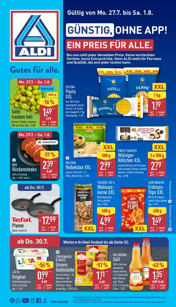 Aldi Nord Katalog | Aldi Nord flugblatt | 2026-07-27T00:00:00.000Z - 2026-08-01T00:00:00.000Z