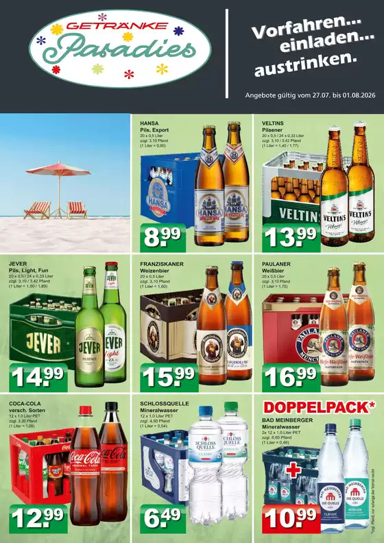 Getränkeparadies Gefromm Katalog | Attraktive Angebote entdecken | 2026-07-27T00:00:00.000Z - 2026-08-01T00:00:00.000Z