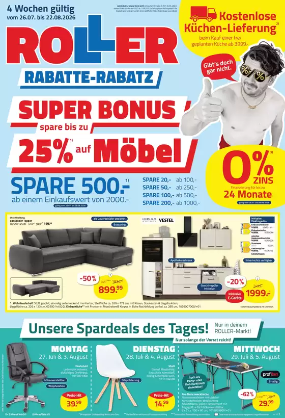 ROLLER Katalog | Unser wöchentliches Prospekt | 2026-07-27T00:00:00.000Z - 2026-08-22T00:00:00.000Z