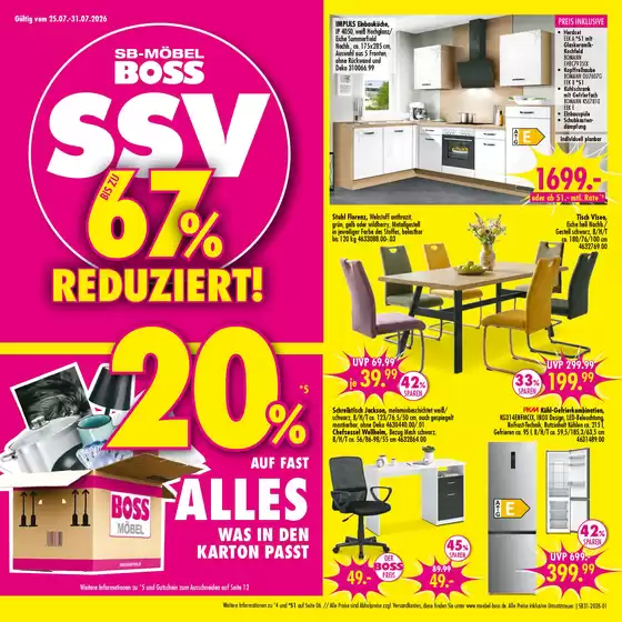 SB Möbel Boss Katalog | Sb31 2026 standard | 2026-07-25T00:00:00.000Z - 2026-07-31T00:00:00.000Z