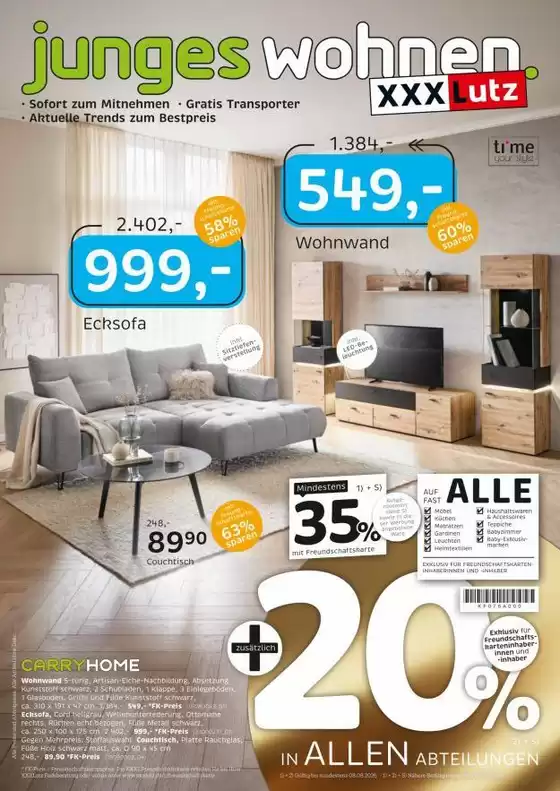 XXXLutz Katalog in Böhlen (Leipzig) | Junges Wohnen | 2026-07-27T00:00:00.000Z - 2026-08-08T00:00:00.000Z