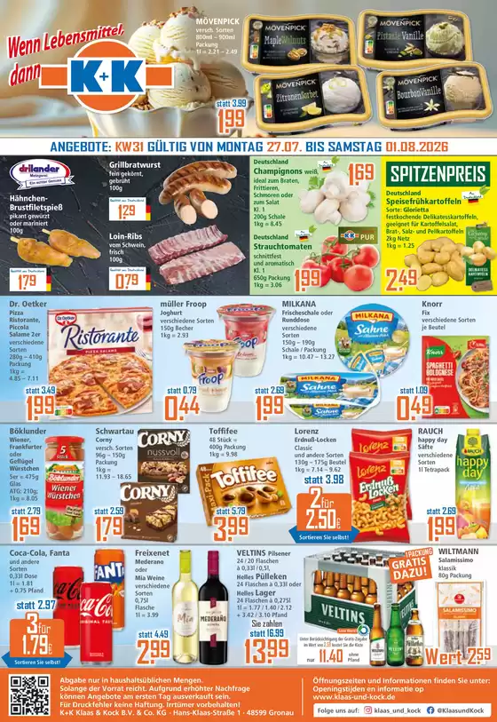 Klaas & Kock Katalog | Klaas Kock flugblatt | 2026-07-27T00:00:00.000Z - 2026-08-01T00:00:00.000Z