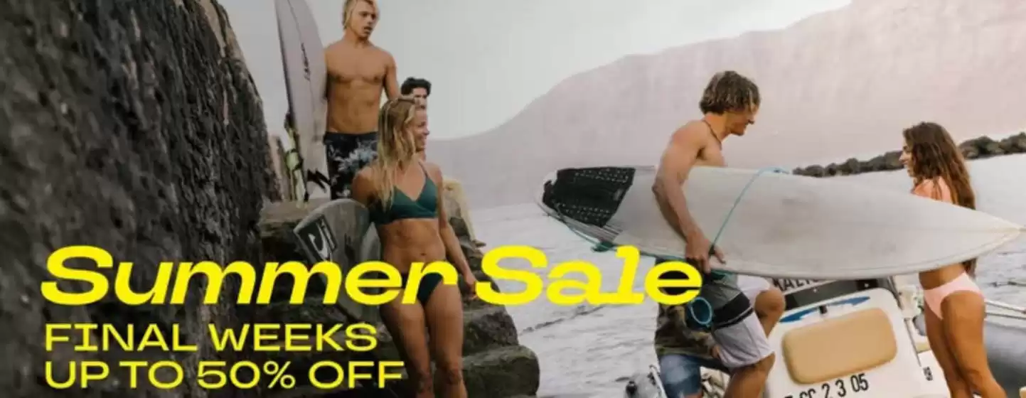 O'Neill Katalog | Summer Sale Final Weeks Up To 50% Off | 2026-07-27T00:00:00.000Z - 2026-08-13T00:00:00.000Z