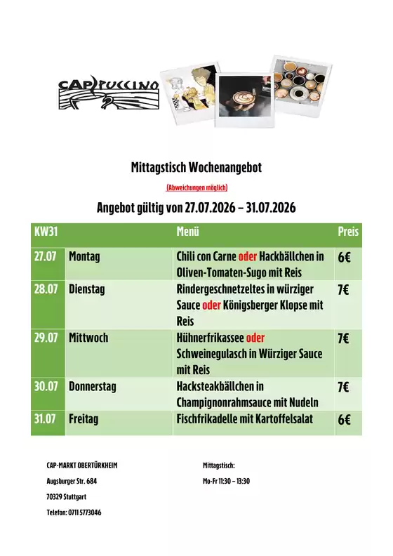 CAP Markt Katalog | Exklusive Deals und Schnäppchen | 2026-07-27T00:00:00.000Z - 2026-07-31T00:00:00.000Z
