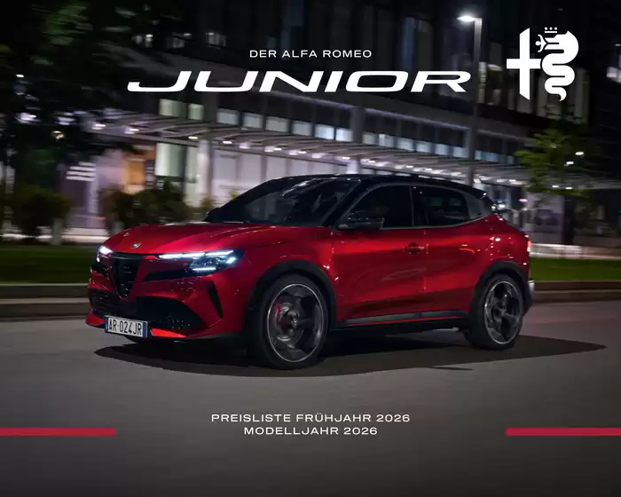 Alfa Romeo Prospekt | Junior Preisliste | 2026-01-01T00:00:00.000Z - 2026-12-31T00:00:00.000Z