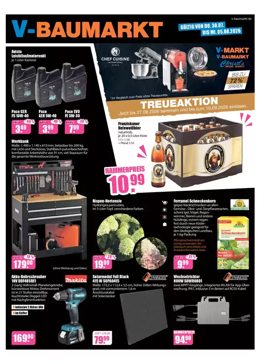 V Baumarkt Katalog | Top-Deals und Rabatte | 2026-07-30T00:00:00.000Z - 2026-08-05T00:00:00.000Z