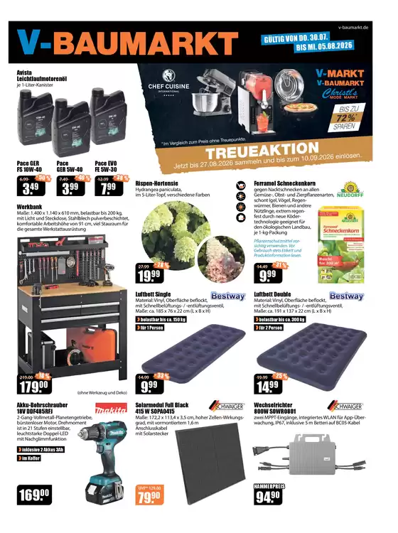 V Baumarkt Katalog | Aktuelle Angebote V Baumarkt | 2026-07-30T00:00:00.000Z - 2026-08-05T00:00:00.000Z