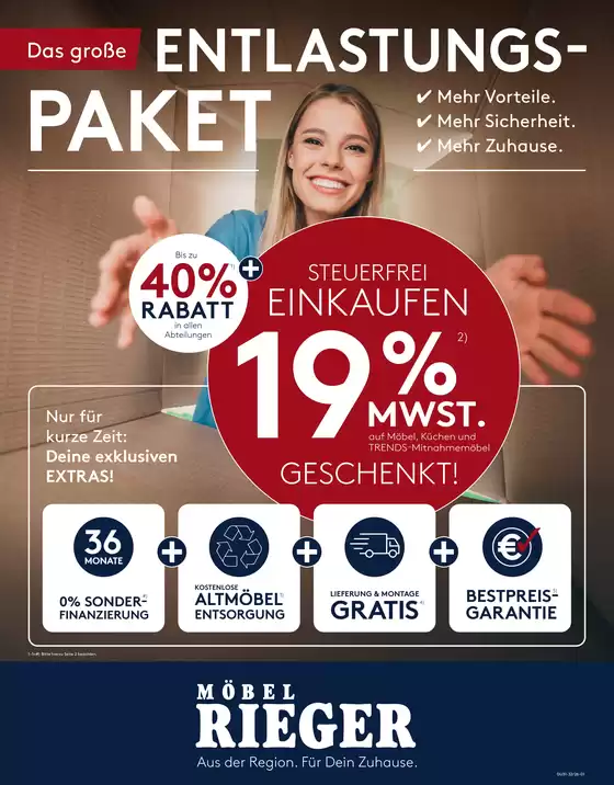 Möbel Rieger Katalog | Top-Angebote für alle Schnäppchenjäger | 2026-07-30T00:00:00.000Z - 2026-08-18T00:00:00.000Z