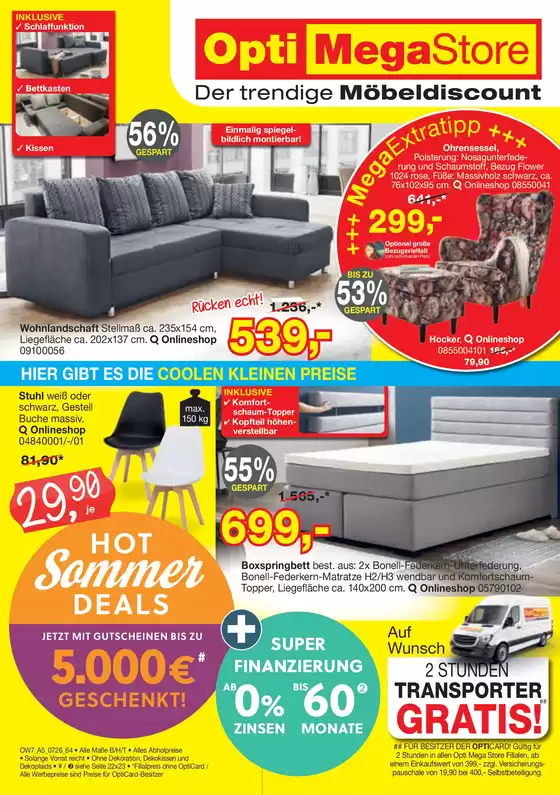 Opti Wohnwelt Katalog | Hot Sommer Deals | 2026-07-31T00:00:00.000Z - 2026-08-29T00:00:00.000Z