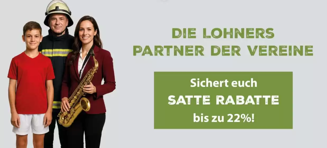 Die Lohners Katalog | Die Lohners Partner Der Vereine * | 2026-07-31T00:00:00.000Z - 2026-08-14T00:00:00.000Z