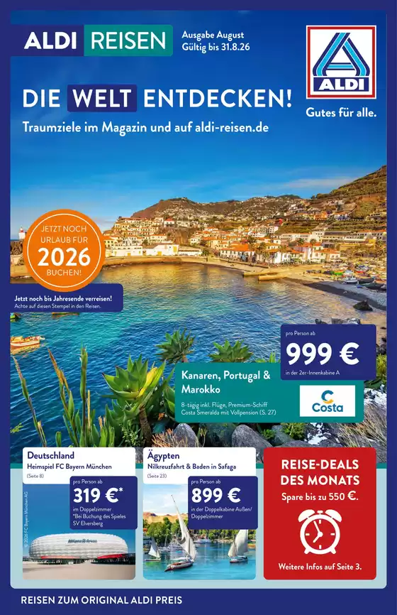 Aldi Nord Reisen Katalog in Schmiedefeld am Rennsteig | Große Auswahl an Angeboten | 2026-08-01T00:00:00.000Z - 2026-08-31T00:00:00.000Z