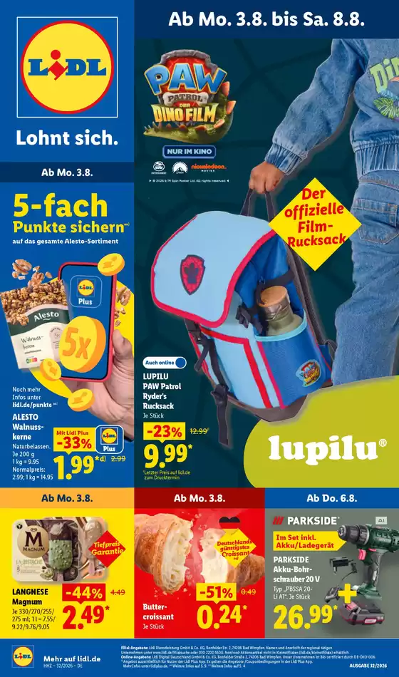 Lidl Katalog | 03.08.2026 08.08.2026 | 2026-08-03T00:00:00.000Z - 2026-08-08T00:00:00.000Z