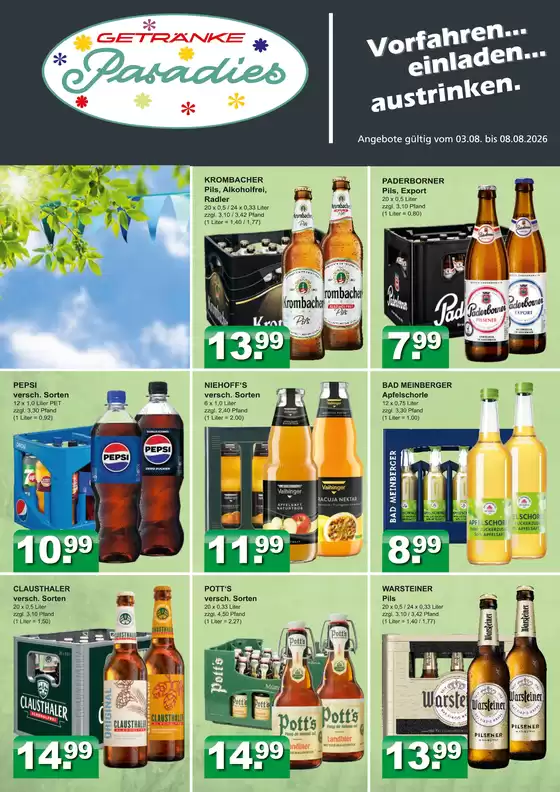 Getränkeparadies Gefromm Katalog | Unsere besten Deals für Sie | 2026-08-03T00:00:00.000Z - 2026-08-08T00:00:00.000Z
