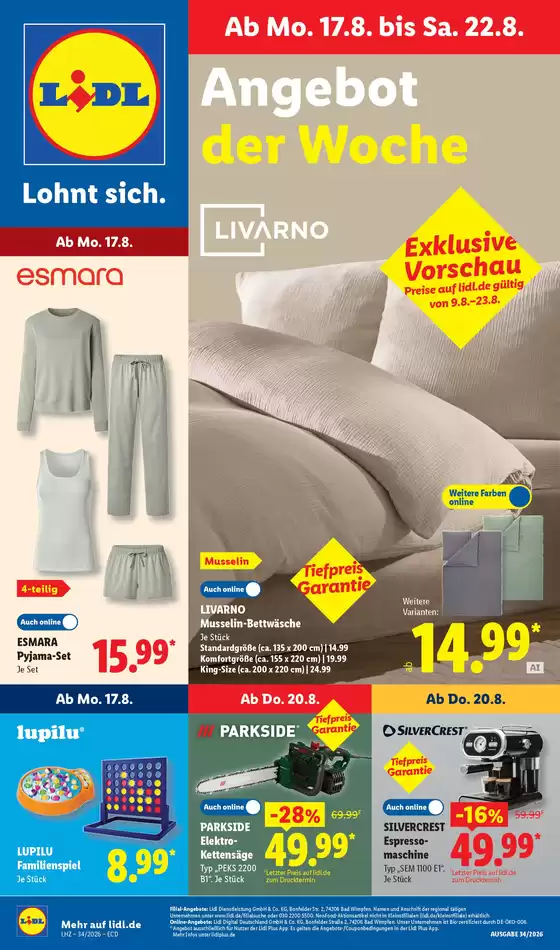 Lidl Katalog | 17.08.2026 22.08.2026 | 2026-08-17T00:00:00.000Z - 2026-08-22T00:00:00.000Z